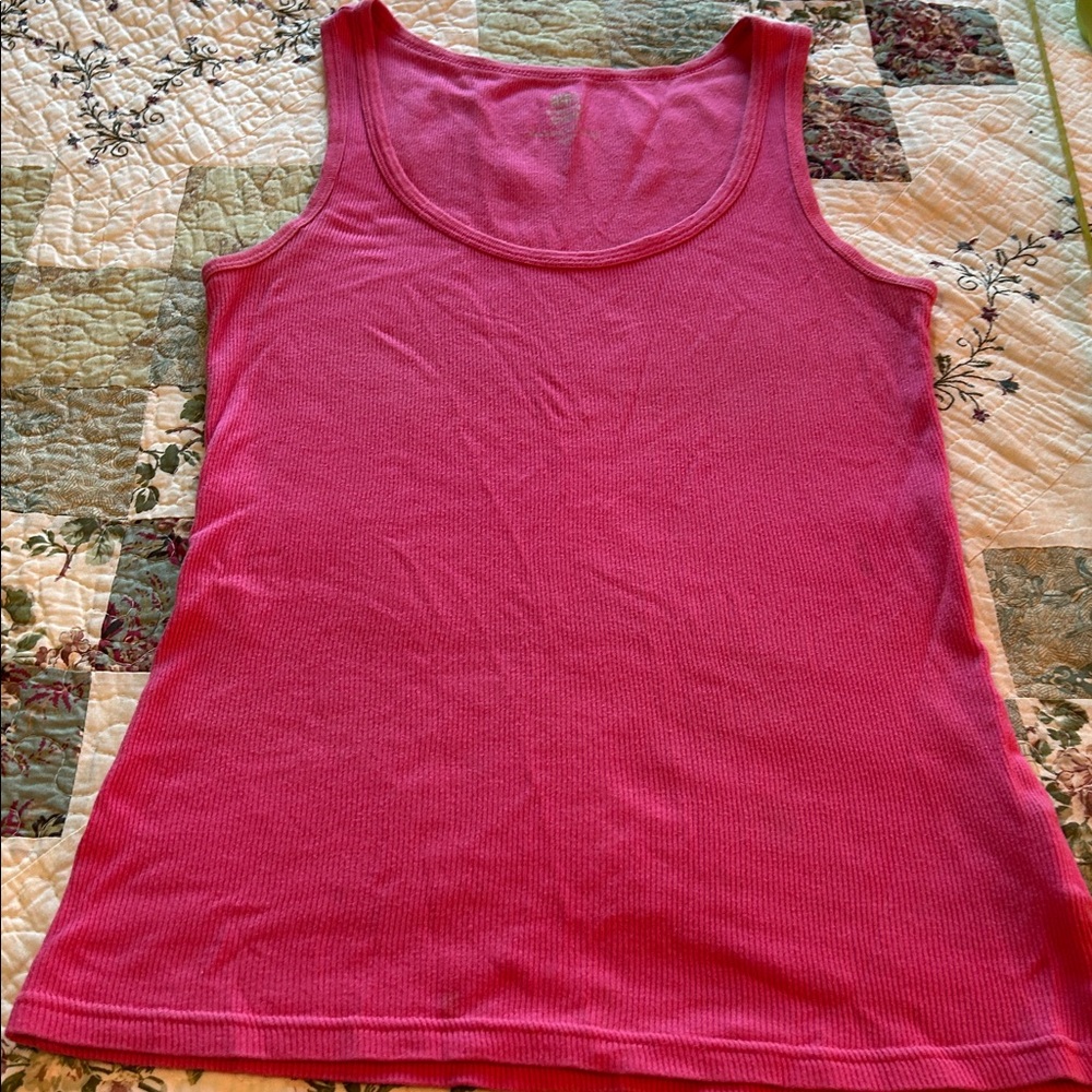 Bright Pink Tank Top(wife beater) - Picture 1 of 4
